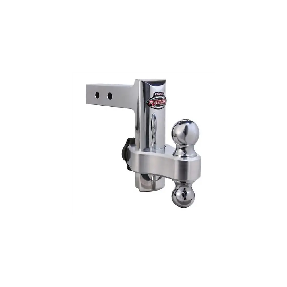 6" Aluminum Drop Hitch - Dual Hitch Ball Included - TRITRZ6AL